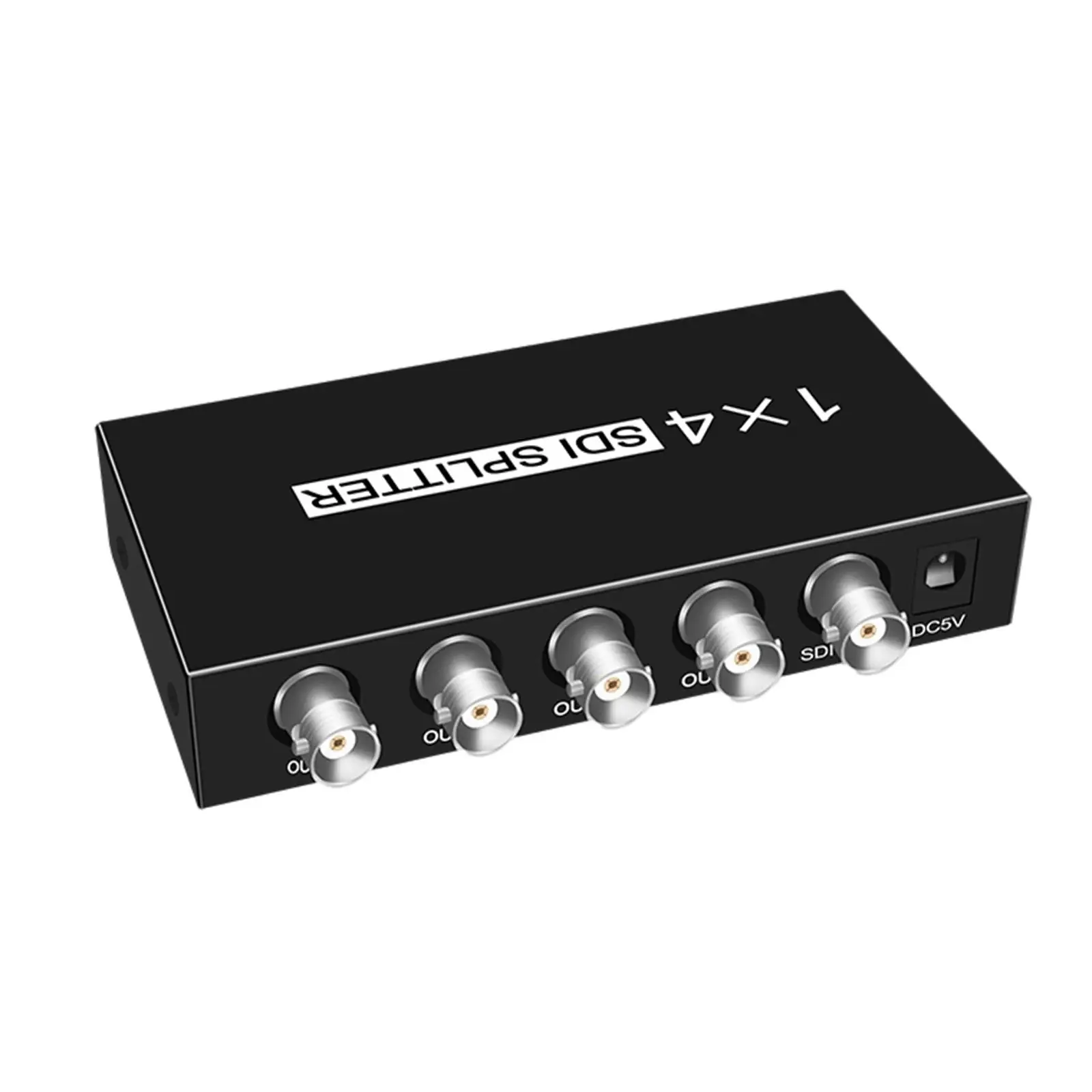 US Adapter Multimedia Transmission Switcher SD/HD/3G-Sdi 1080P Digital 1x4 SDI Splitter Support for Monitor Projector Camera DVR