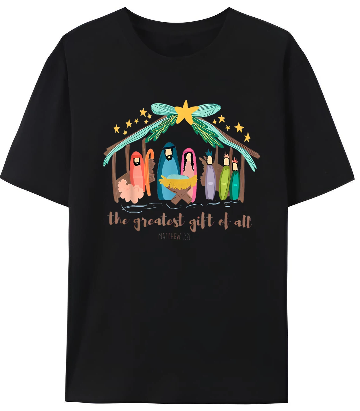 

The Greatest For All Christmas Nativity Jesus Christian Luxury Designer Men's Oversized T-Shirt For Men