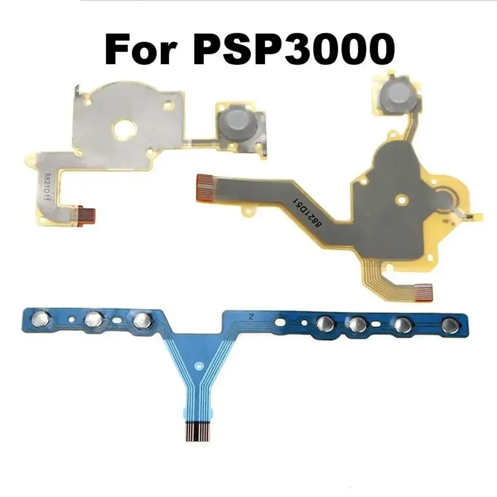 Accessories Repairing Volume Button Cable PCB Game Supplies Card Slot Cable Keypad Flex Cable for PSP 3000