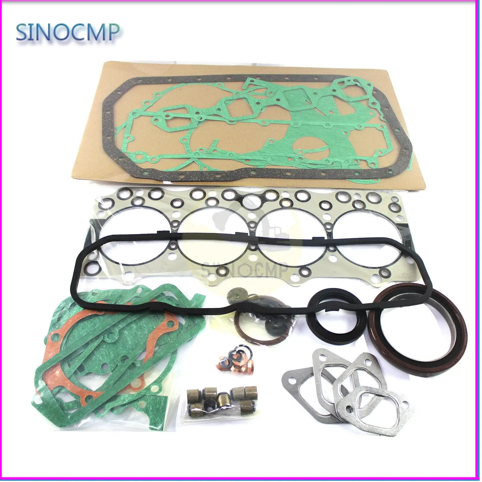 

Overhaul Kit Engine Link-belt For Isuzu Hitachi JCB Kobelco Gasket 4BG1T 4BG1 Link-belt Excavator Digger and Wheel Loader