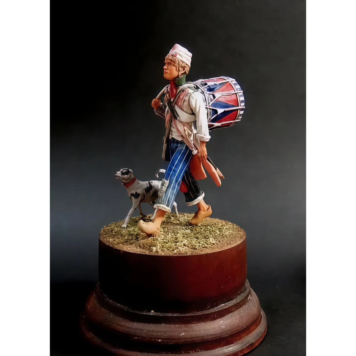 

75mm resin unpainted model kit, French drummer boy unassembled and unpainted GK, 1625T