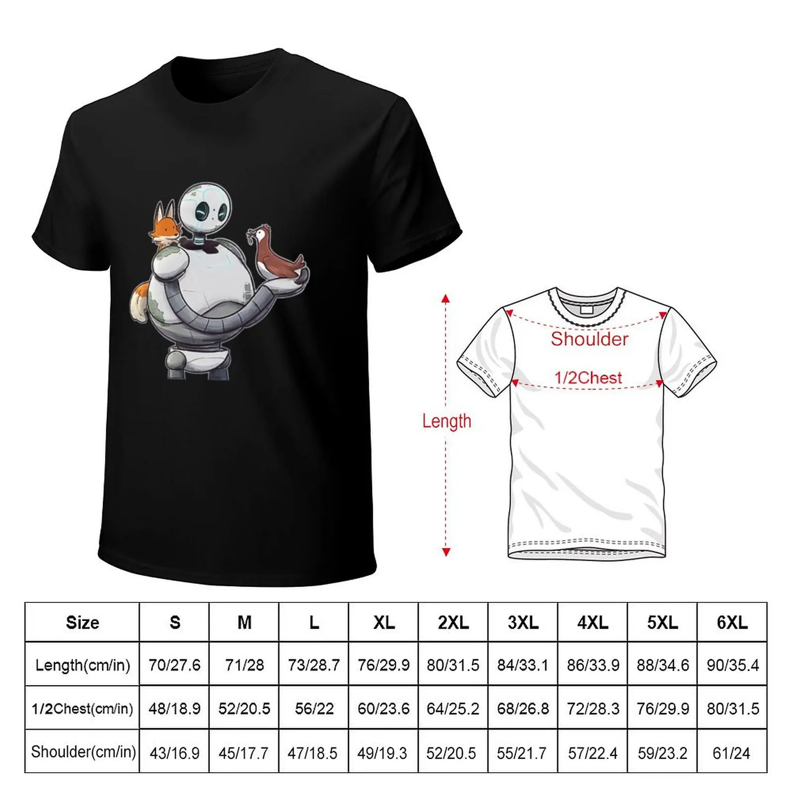 The Wild Robot T-Shirt Labor Work Casual T-Shirt