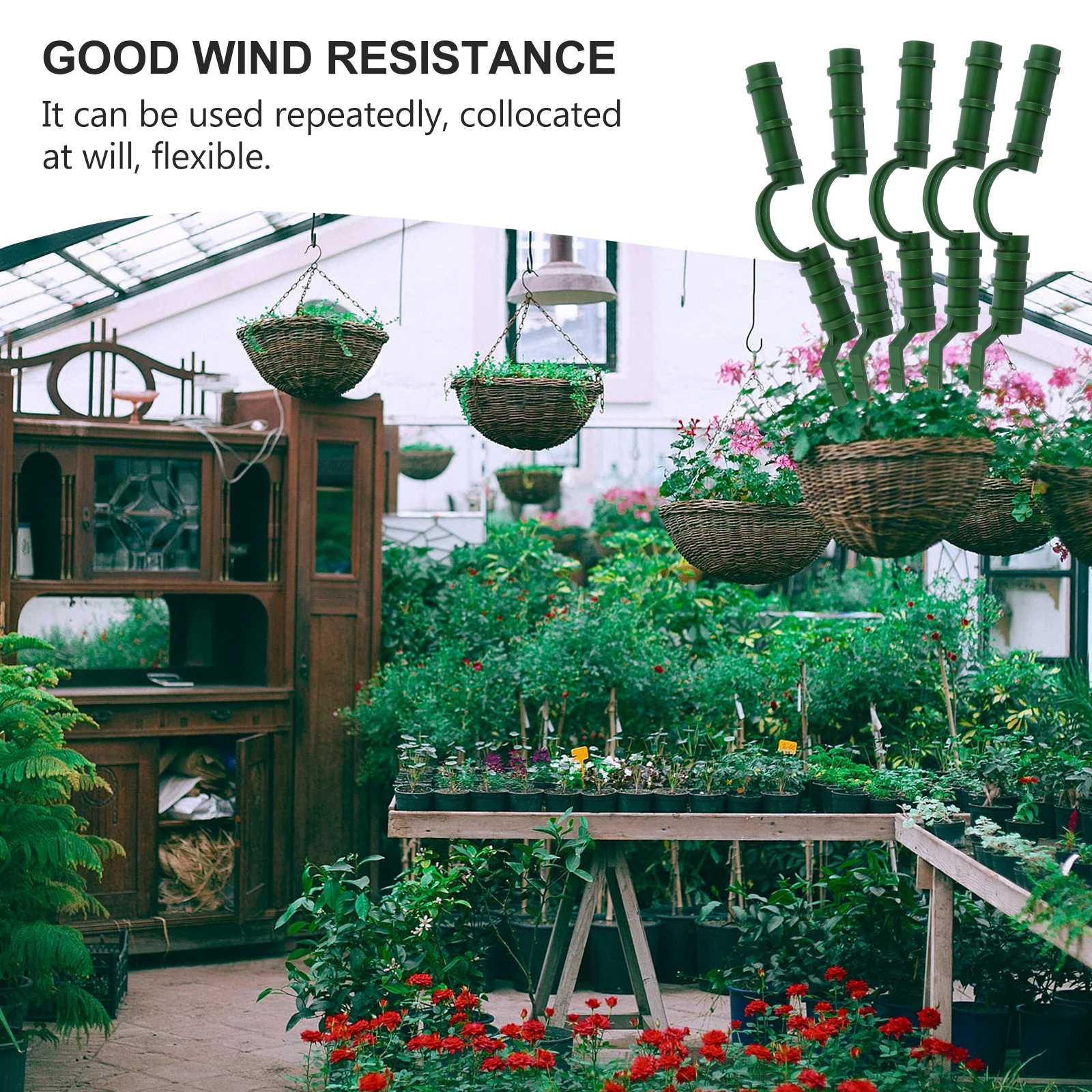 

20 Pcs Greenhouse Clamps Plastic High Strength Compatible 8mm Pipes Shade Cloth Netting Film Shed Clip Garden Supplies