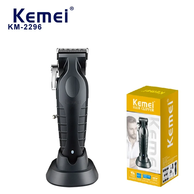 Usb Rechargeable Cordless Electric Body Groin Hair Trimmer Kemei Km-2296 2500mah Lithium Battery Adjustable Trimmer For Men