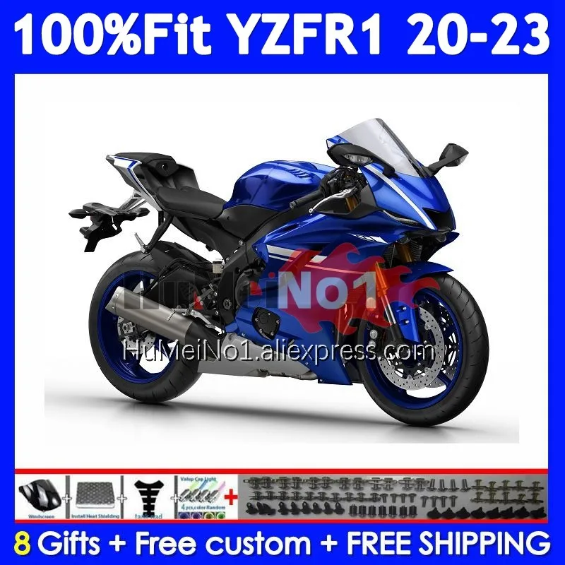 Injection For YAMAHA YZF R1 Metal blue R 1 1000 YZF-R1 YZFR1 20 21 22 23 24  371No.15 YZF1000 2020 2021 2022 2023 2024 Fairing