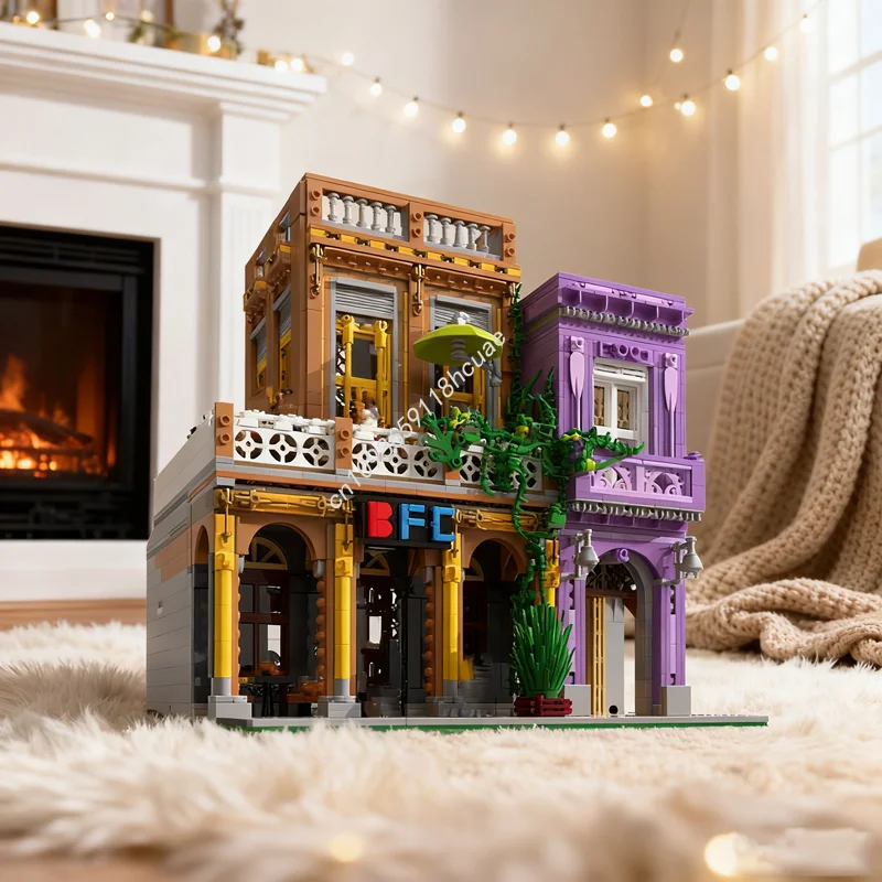 

3041pcs MOC BFC Restaurant Modulared Model Building blocks Assemble DIY idea Education Christmas gifts Brick toy Kids Birthday