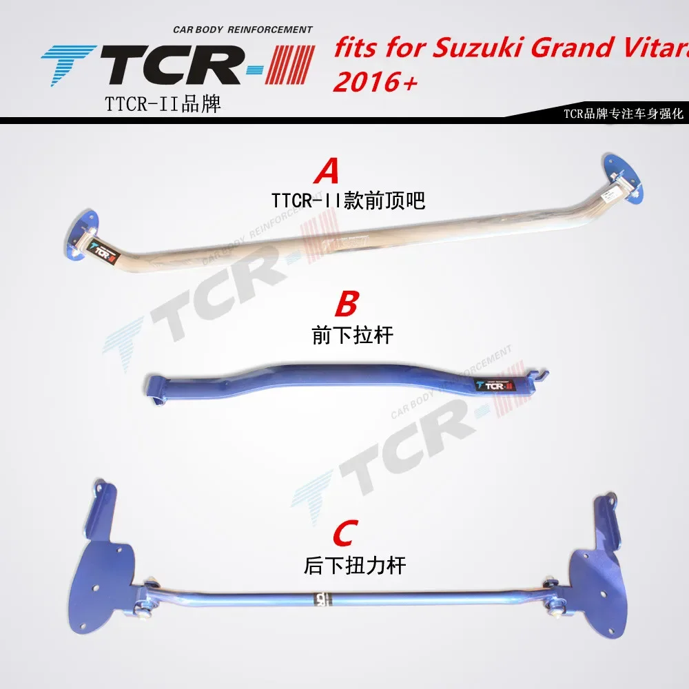 

TTCR-II Suspension Strut Bar Fit Suzuki Grand Vitara 2016+ Car Styling Accessories Stabilizer Bar Aluminum Alloy Bar Tension Rod