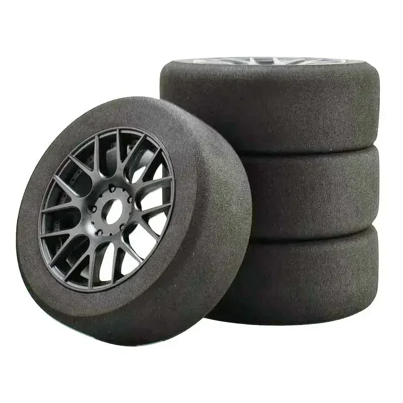 Llantas de espuma hexagonales 1/8 RC de 17mm, juego de llantas de 118mm para coche de carreras HSP HPI