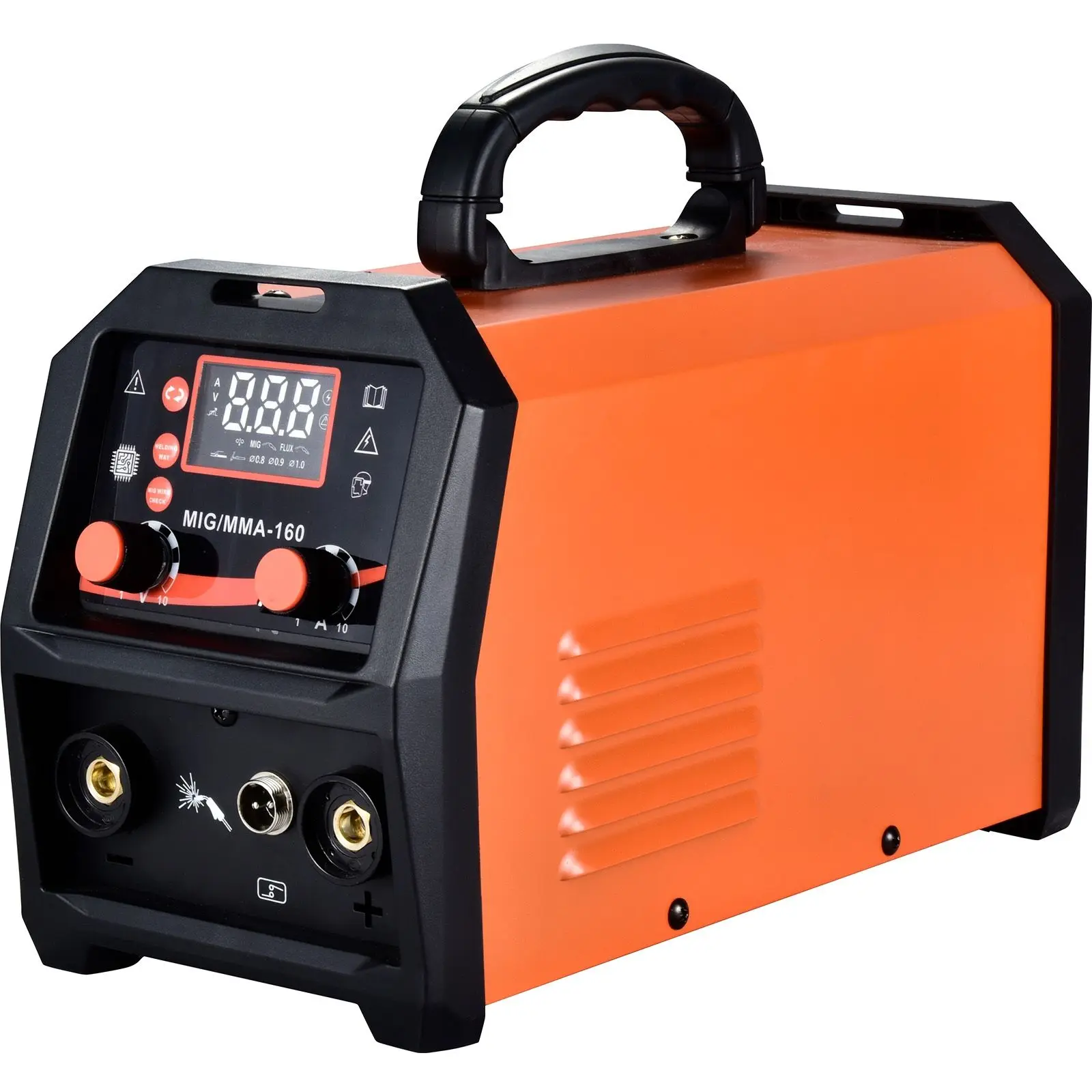 4 in 1 MIG/MMA/Lift TIG Portable Inverter Welder, 160A Dual Voltage 110/220V IGBT Welding Machine, Gasless Flux Core Wire Weldin