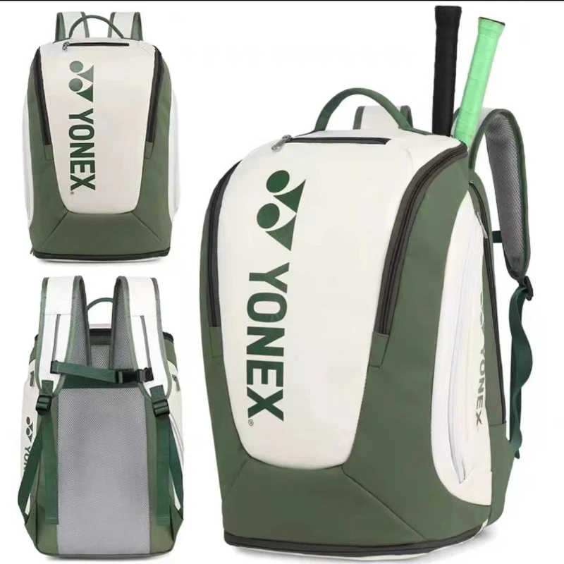 YONEX-Sac de raquette de badminton et tennis unisexe, sac de sport, grande capacité, compartiment à chaussures, haute qualité, 2 à 3 raquettes