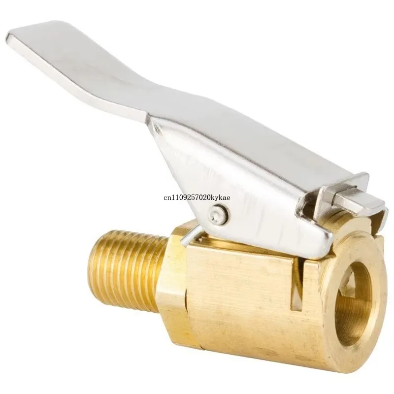 1PC 8mm Brass Auto Car Tyre Wheel Tire Air Chuck Inflator Pump Valve Clip Clamp - Car Accessories