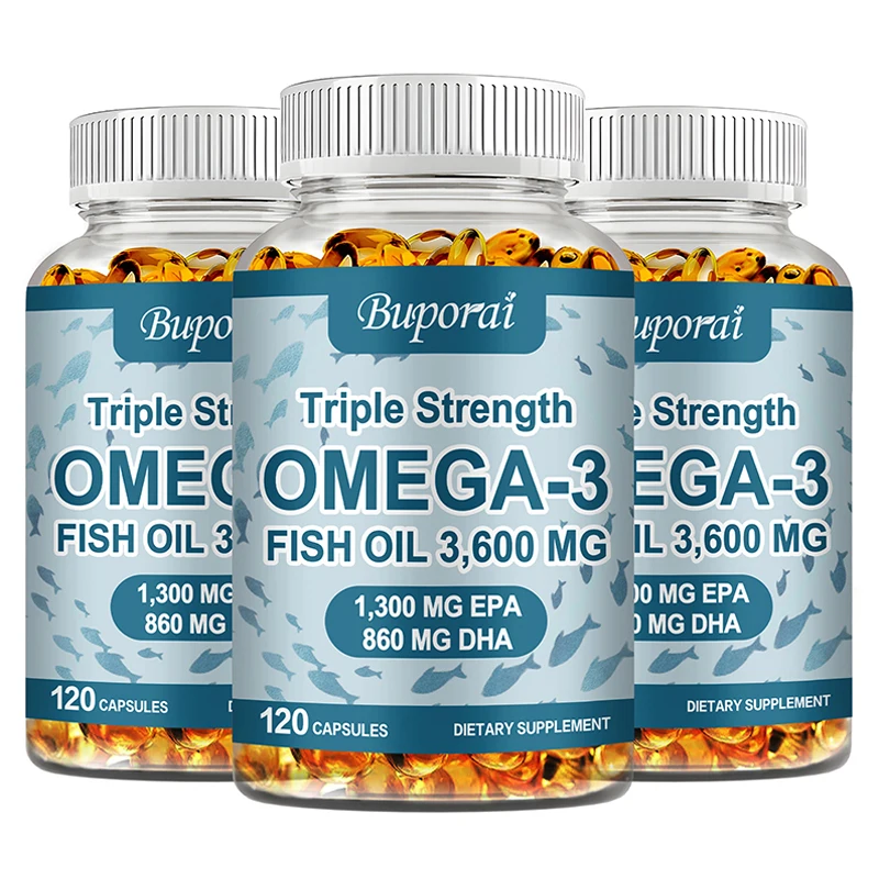 

Omega 3 Fish Oil - Improve Bad Mood, Relieve Stress, Strengthen The Brain, Improve Memory and Intelligence