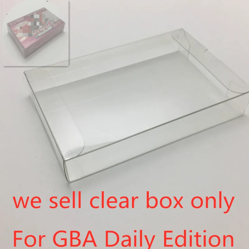 10Pcs PET Box Protector For The Pokémon Company Transparent Collect Boxes For GBA For JPN Game Shell Clear Display Case