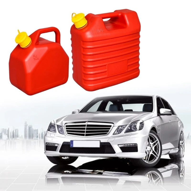 1.3/2.6Gallon Fuel Tanks Water Container, Gasoline Petrols Oil Storage for Camping and EmergencyStorage, Plastic