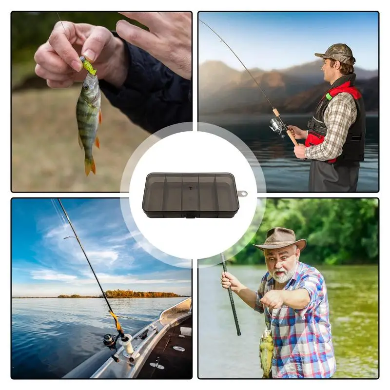 Fishing Bait Tackle Box Lure 5 Grid Luya Storage Box for Fishing Five-Grid Design Fishing Tool Box for Beads Lures lure bait box