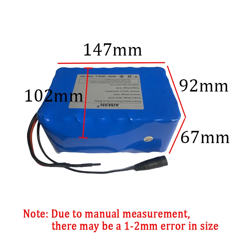 4S10P 14.8V 30Ah with BMS rechargeable lithium battery pack is widely used in scooters, tricycles, and other vehicles