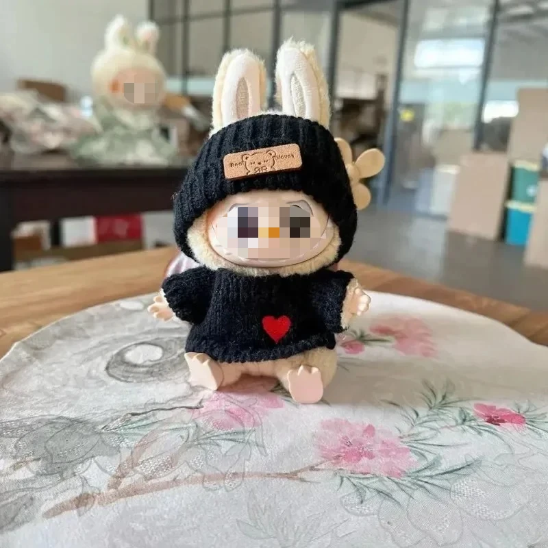 

New Doll Clothes Pendant Set Bear Hat Love Sweater Set Fun and Cute Baby Clothes Christmas Gifts DIY Doll Accessories