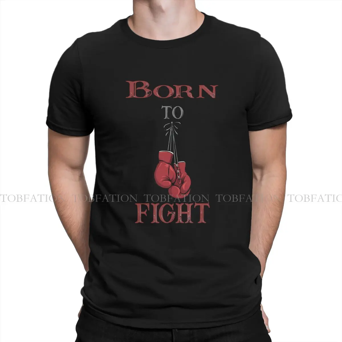 Kamogawa Boxing Gym Born To Fight T Shirt Vintage Teenager Homme High Quality Tshirt Oversized Crewneck  Men Clothing