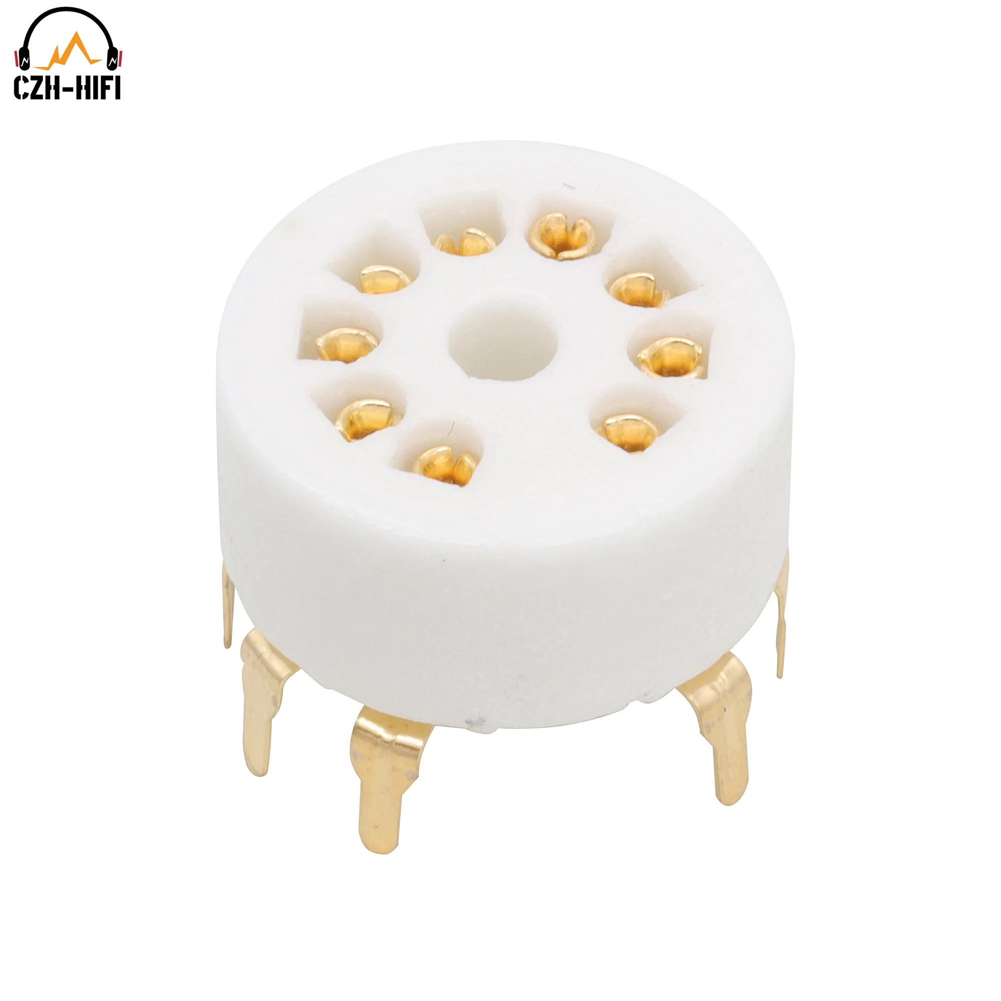 9Pin B9A Soket Tabung PCB Mount B9A Keramik Katup Soket untuk 12AX7 12AU7 ECC82 5670 E88CC ECC83 6922 12AT7 ECC81 Audio DIY