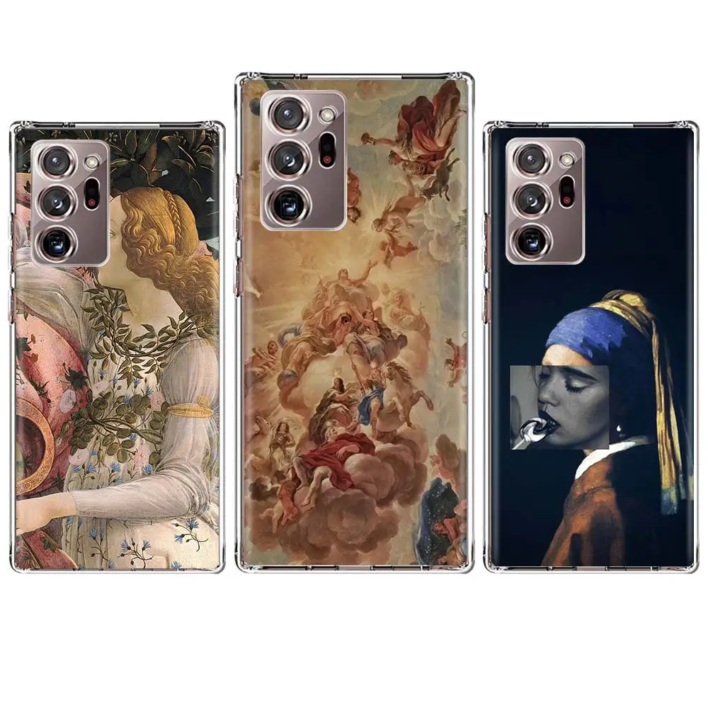 Art The-Birth-Of-Venus Case Coque For Samsung Galaxy Note 20 Ultra 8 9 Note 10 Plus M02s M30S M31S M51 M11 M12 M21 Cover Funda