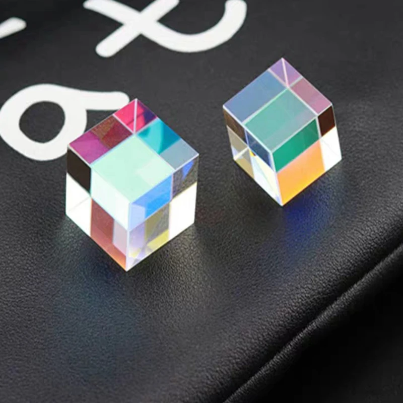 20X20X20&15X15x15mm Optical Prism Rainbow Cube Of Light Color Large A Gift Children's Science Experiment