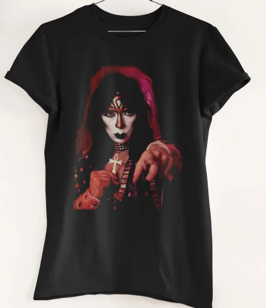 Vinnie Vincent KISS Black  Men All size tee T Shirt Great  long or short sleeves