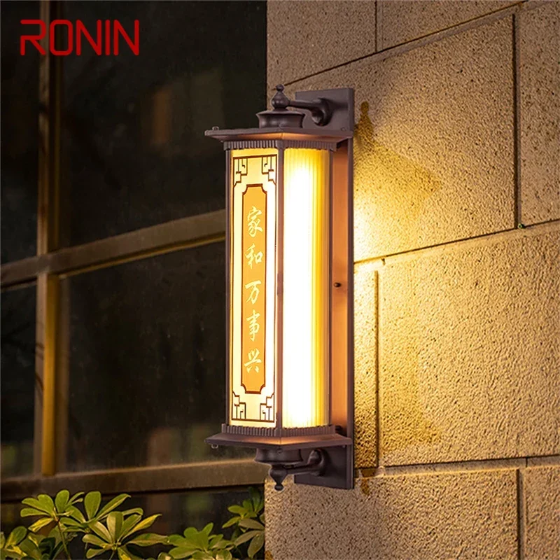 

RONIN Contemporary LED Outdoor Wall Lamps Electric Simplicity Waterproof Balcony Hallway Courtyard Villa Gate Hotel