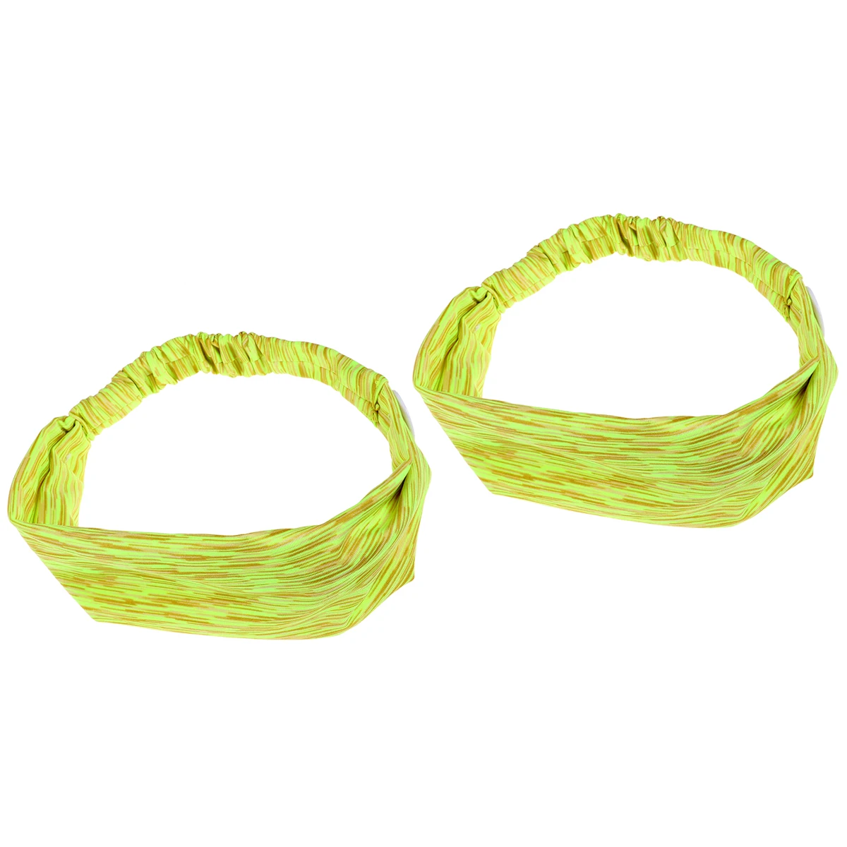

2pcs Anti-Slip Headband Breathable Lightweight Elastic Hair Band For Fitness Yoga Running Sport Women Fluorescent Green