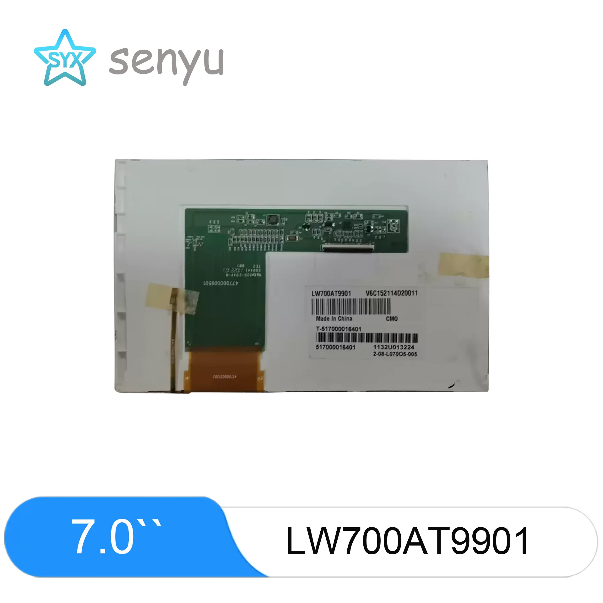 7 inch LCD Panel LW700AT9901 800×480 TFT Display For Industrial HMI CNC Controller Equipment Replacement