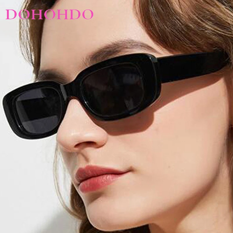 

Trendy Small Square Frame Women's Sunglasses Fashion Designer Brand Men Sun Glasses For Summer Driving Traveling Eyewear UV400