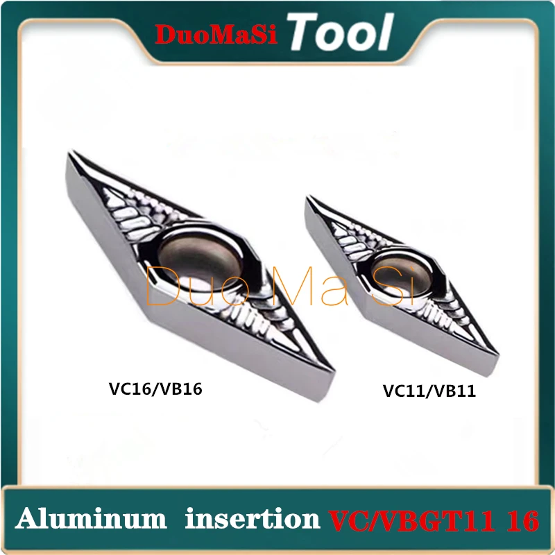 Aluminum Insert VBGT VCGT110302 VCGT110304 VCGT110308 VBMT VCGT160402 VCGT160404 VCGT160408 Turning Blades Lathe For Aluminum