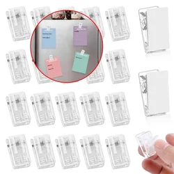 Set of 20pcs Clear Plastic Badge Holder Clip Practical Paper Clamp for DIY Crafts Quilting Binding Clothing Attachment