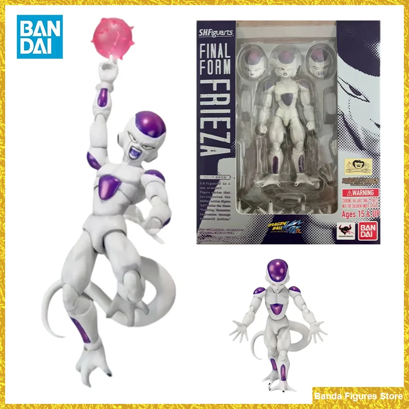 Original Bandai S.H.Figuarts SHF Frieza Final Form Fukkatsu 1.0 Dragon Ball Super In Stock Anime Action Figures Model Toys