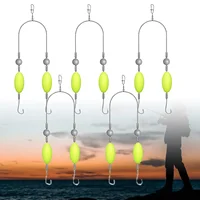 5/10Pcs Double Reverse Fishing Hook Off-Bottom Double Hook Rig Set  Ideal for European Carp Fishing Bypass Weeds Stones Silt