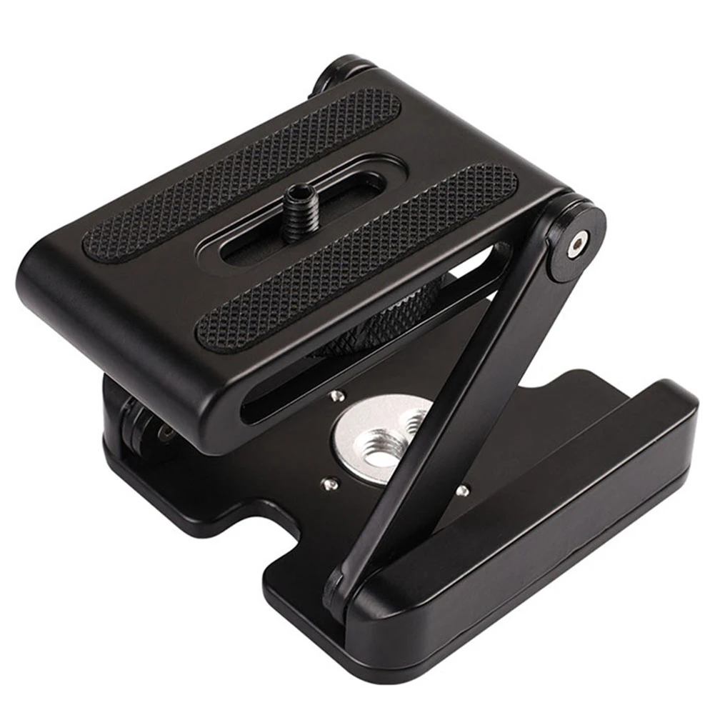A72Z Z-Type Folding Head Quick Release Plate Base Z-Type Bracket with Quick Release Plate QR Plate for Camera Tripods