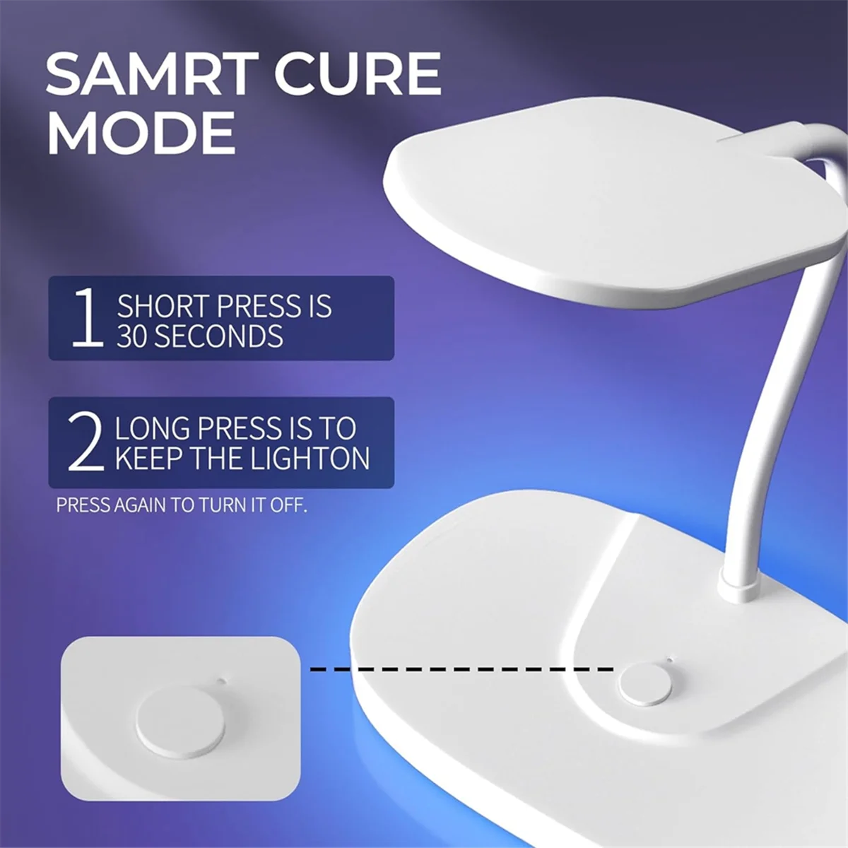 โคมไฟเรซินยูวี-12W โคมไฟเรซินยูวีพับได้พร้อมแผ่นซิลิโคนสำหรับทำเรซินและเครื่องประดับ