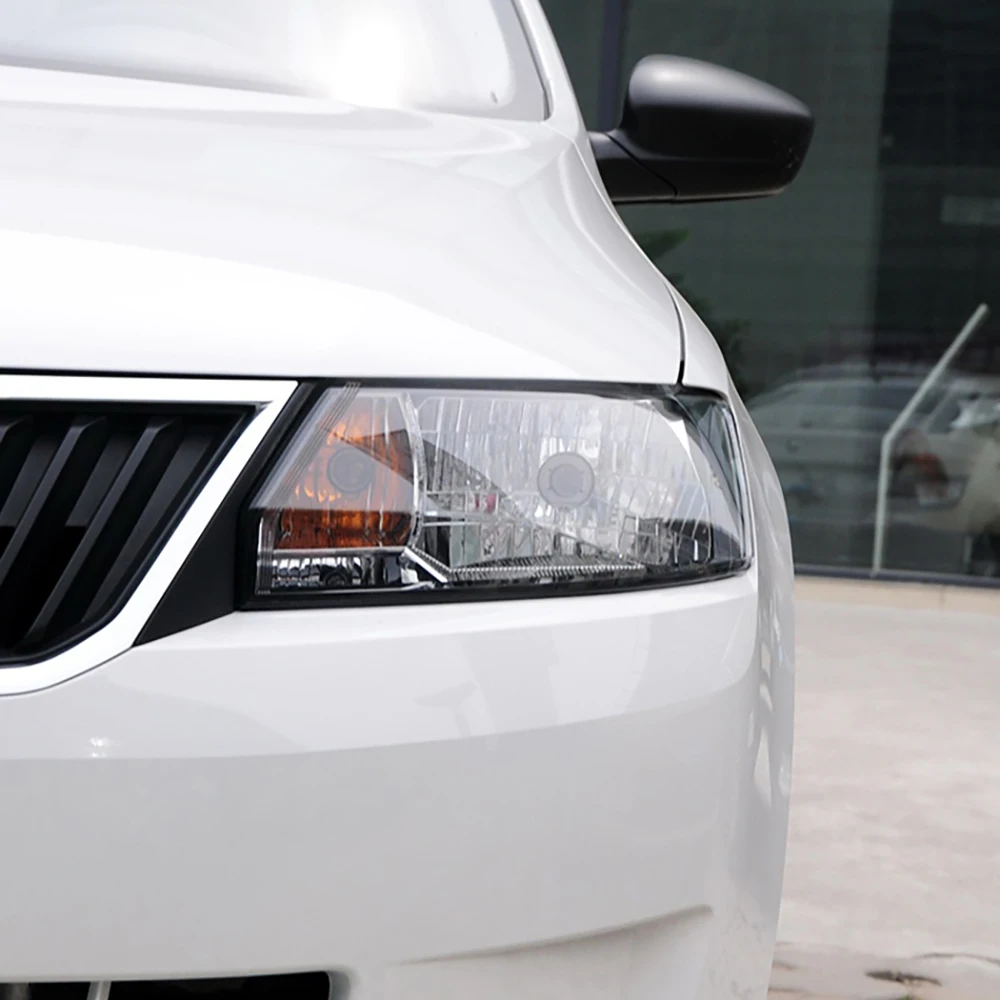 For Skoda Rapid 2013 2014 2015 2016 Front Car Protective Headlight Glass Lens Cover Shade Shell Transparent Light Housing Lamp