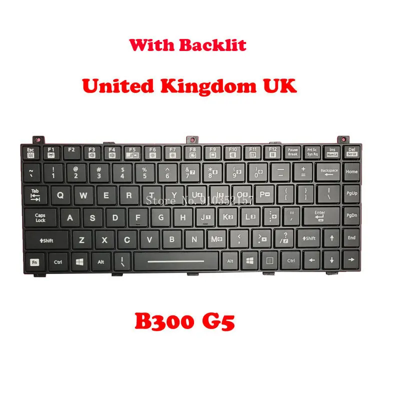 US GK Backlit Keyboard For Getac NK5100-00000T-01/C 531085910002 NK5100-00003T-00/C 531085910004 NK5100-00015T-00/C 531085910034