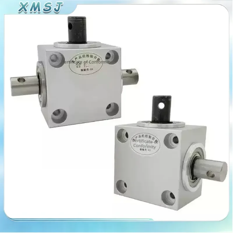 Waterproof Horizontal Right Angle Gearbox 90 Degree Commutator Two Three Axis 14mm 20mm 30mm Output Shaft Bevel Reducer