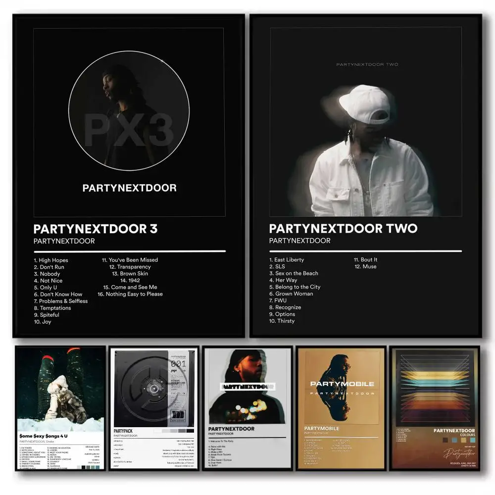 Rapper P-Partynextdoor Album Poster PP Wall Decor Posters Celebrity Music Art Prints Bedroom Office Gift