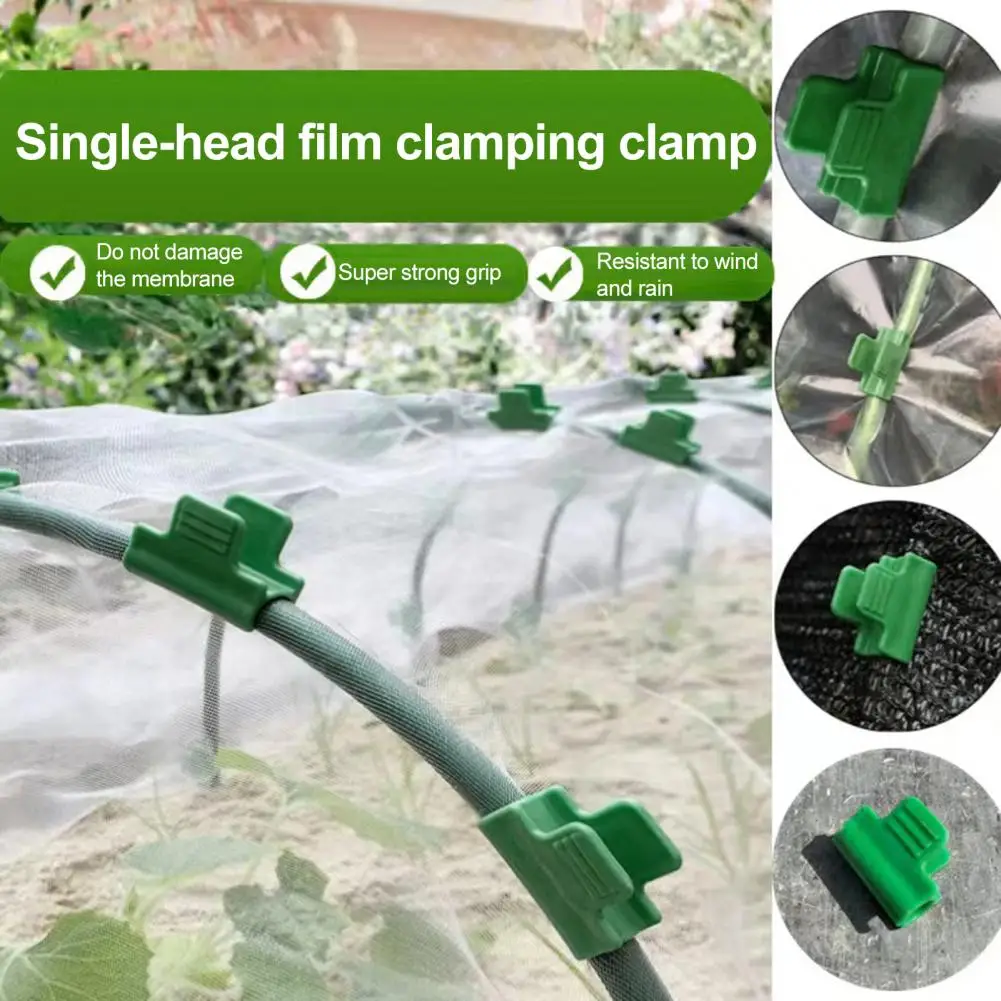 

Windproof Garden Clips Garden Mesh Clamps Reusable Greenhouse Hoop Clips for Secure Plant Support Protection from for Garden