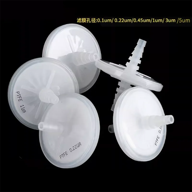 

1PCS Water -resistant filter butterfly filter 50mm 0.22um 0.45um 1um 3um polyfrobefluoro Berk filter air filter