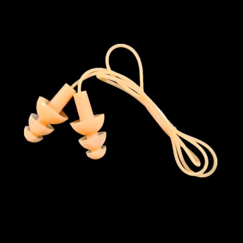 1 шт., Мягкая силиконовая заглушка для ушей с эластичным шнурком для водных видов спорта