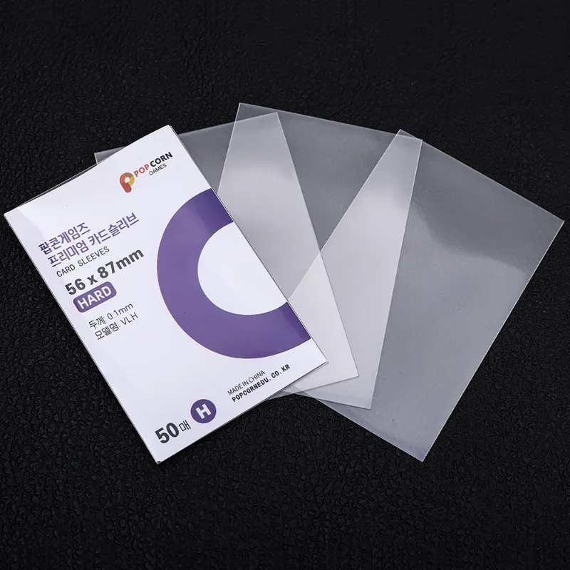 20PT Clear Card Sleeve Transparent Protector Waterproof Game FootBall Card Holder for Popcorn Diy Korean Idol Card 3x4inch
