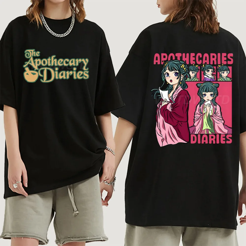 Japanese Anime Graphic T Shirt The Apothecary Diaries Apparel Unisex Loose Crew Neck Tee Casual Cool Street Style Top