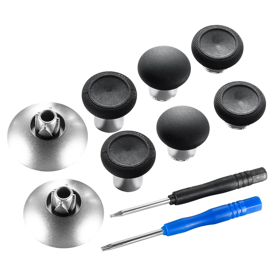ExtremeRate Magnetic Metal Thumbstick Grips for Xbox PS4