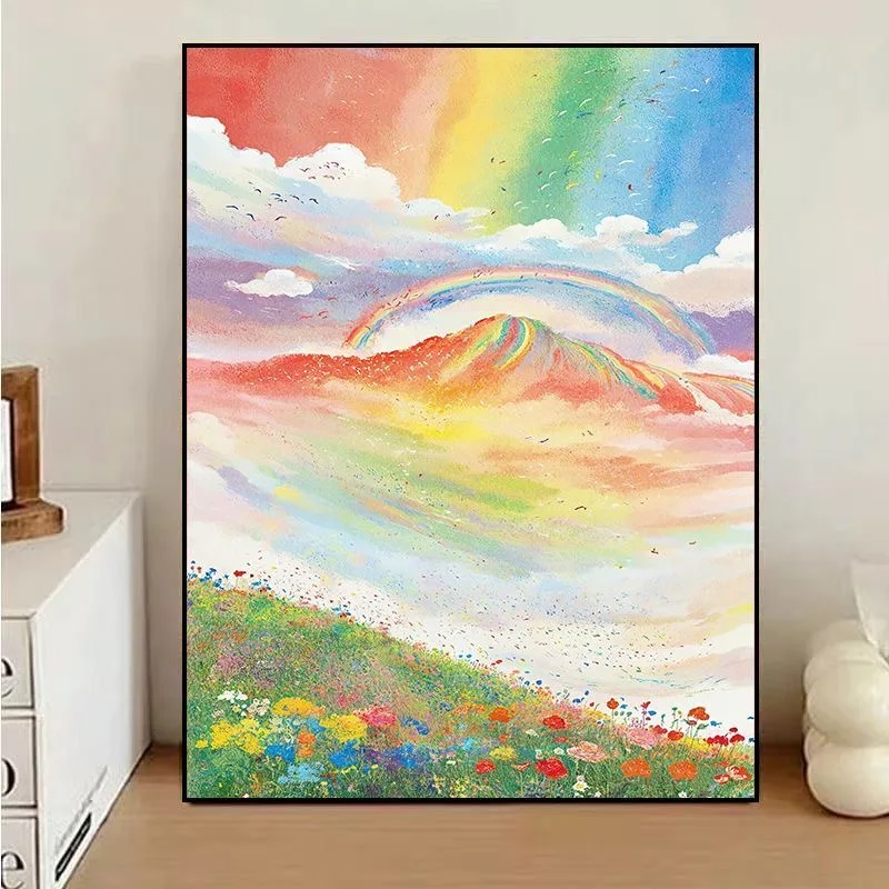 

A-0236 Double Rainbow Miracle Painting