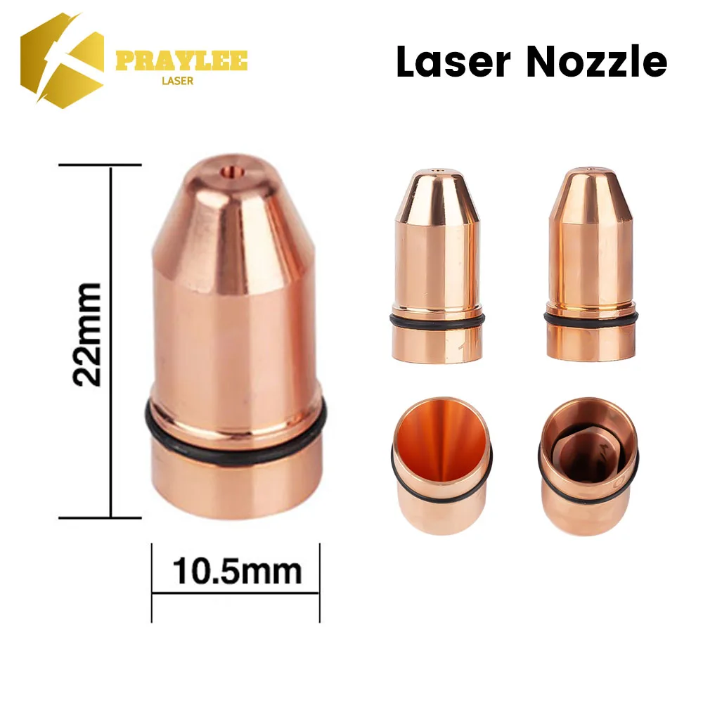 Bullet Laser Nozzle Single Double Layer Caliber 0.8-4.0mm For Raytools Lasermech Fiber Laser Machine Cutting Head Parts