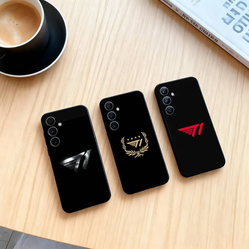 T1 Korean eSports cool logo    Phone Case For Samsung Galaxy A73,A72,A71,A70,A53,A52,A51,Soft Silicone Black Cover