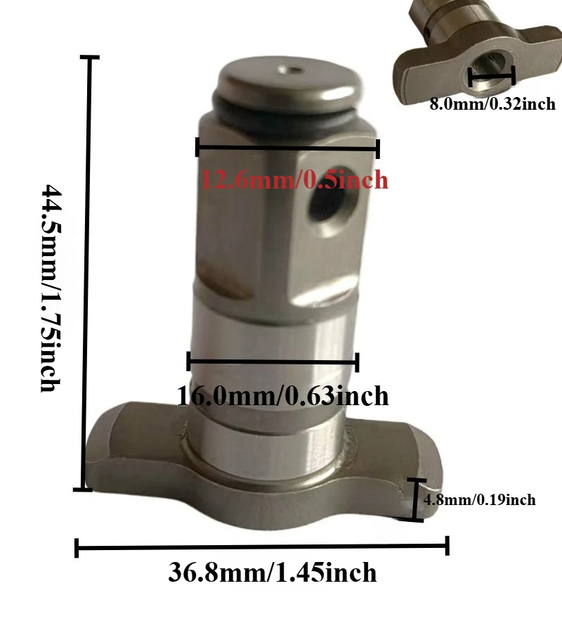 Adapter do klucza udarowego Makita DTW190 z łbem kwadratowym w kształcie litery T, akcesorium do wiertarki.